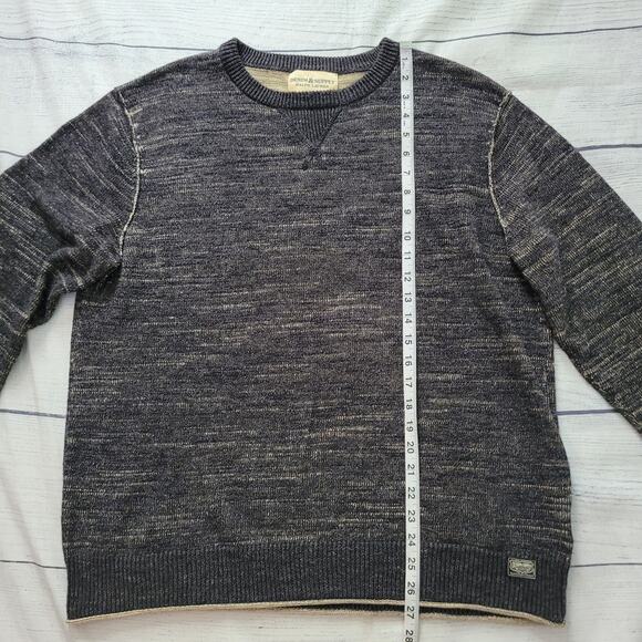 Denim & Supply Ralph Lauren Size M Marled Gray Wool Blend Sweater Pullover - Picture 3 of 7